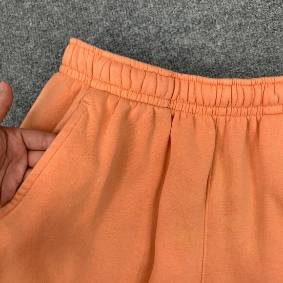 Nike Sportswear Club Short Mens M Orange Elasticated Drawstring Waist Bold Logo - Picture 5 of 15